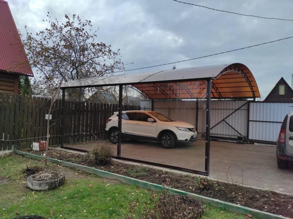Прозрачные шторы ПВХ для навеса под автомобиль в Собинке